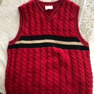 Hanna Andersson Boys Cable Knit Vest size 8